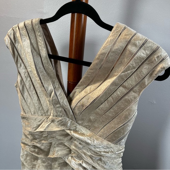 Caché Gold Layered Dress - Picture 4 of 8